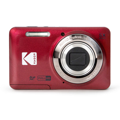 Kodak PIXPRO FZ55 16MP Digital Camera - Red Essential Bundle
