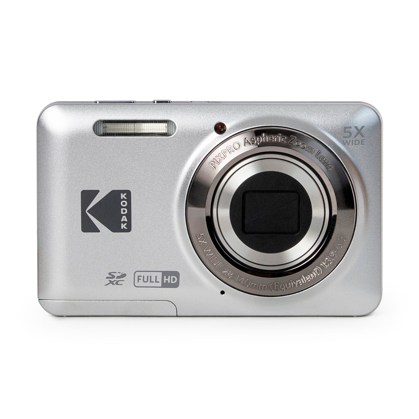 Kodak PIXPRO FZ55 16MP Digital Camera - Silver Essential Bundle
