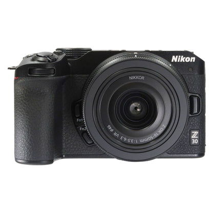 Nikon Z30 Mirrorless Camera with DX 16-50mm Lens (Black) + Nikon NIKKOR Z DX 12-28mm f/3.5-5.6 PZ VR Lens + 64GB Memory Card + Cleaning Kit + Camera Case