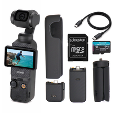 DJI Osmo Pocket 3 Capture More Combo – 4K/120fps Vlogging Camera + 256GB Micro SDXC Memory Card + Memory Card Reader + Cleaning Kit