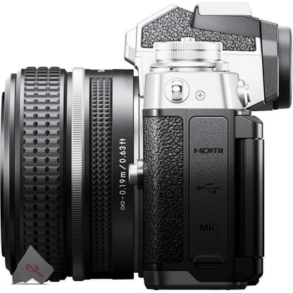 Nikon Z fc Mirrorless Digital Camera + Nikon NIKKOR Z DX 12-28mm f/3.5-5.6 PZ VR Lens (Nikon Z) + 64GB Memory Card + Cleaning Kit + Camera Case (Medium)