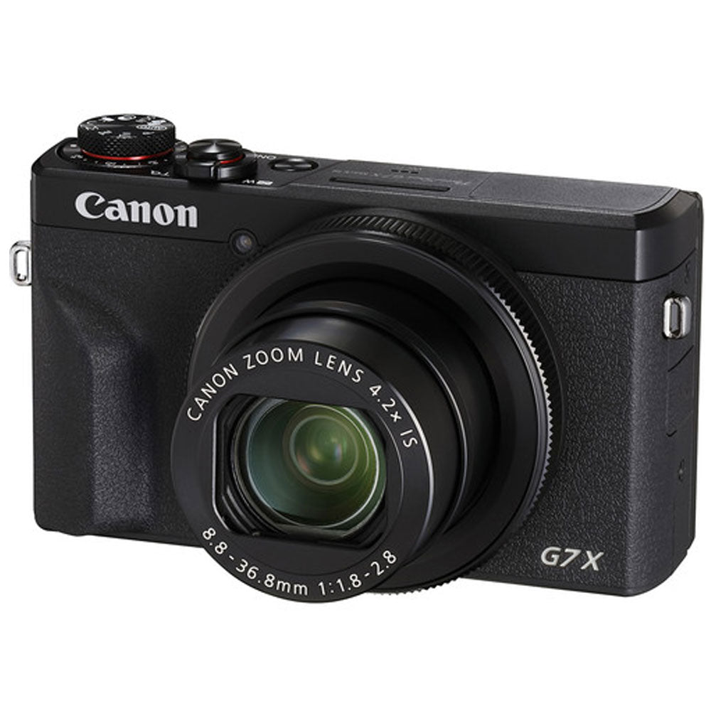 Canon Powershot G7X Mark III (Black) with Extra Battery and 32GB SDHC Memory Card