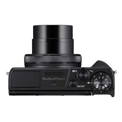 Canon Powershot G7X Mark III (Black) with Extra Battery and 32GB SDHC Memory Card