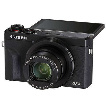 Canon Powershot G7X Mark III (Black) with Extra Battery and 32GB SDHC Memory Card