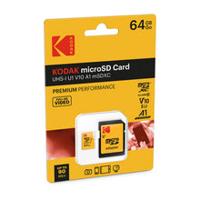 Kodak 64GB Premium Performance microSDXC Memory Card with SD Adapter