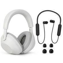 Sony WH-1000XM6 Wireless Noise Canceling Headphones - Silver + Wireless In-Ear Headphones - Black