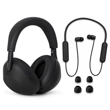 Sony WH-1000XM6 Noise Canceling Headphones + WI-C100 Wireless Earbuds