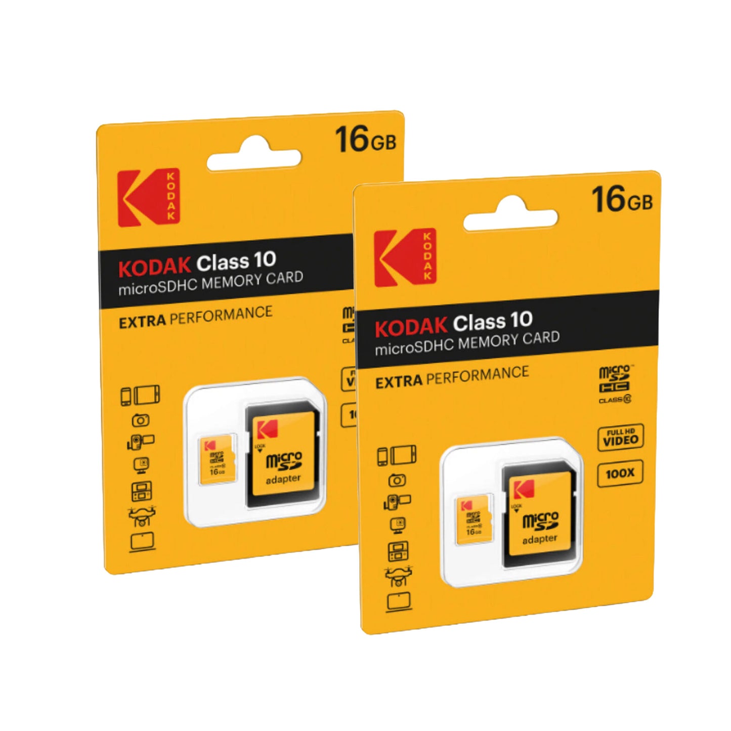 Kodak 16GB Premium Performance microSDHC Memory Card Class 10 - 2 Pack