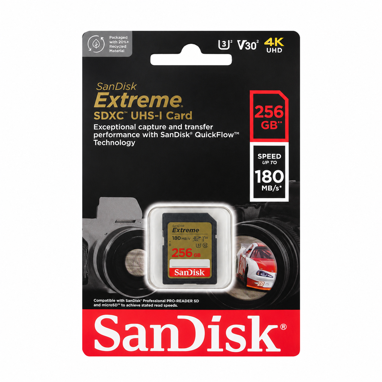 SanDisk Extreme 256GB SDXC UHS-I Memory Card