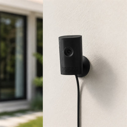 Ring Indoor Cam Plus - Retinal 2K Plug-In Security Camera (Black)