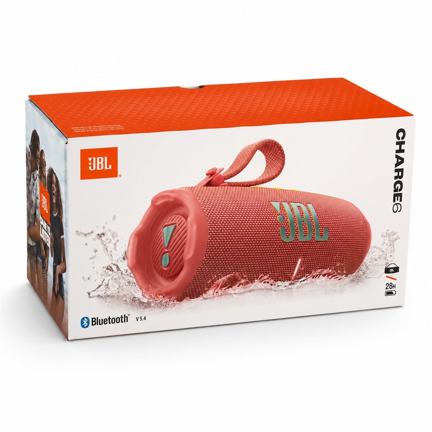 JBL Charge 6 Portable Waterproof Bluetooth Speaker - Pink