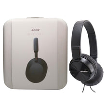Sony WH-1000XM5 Wireless Over-Ear Headphones Black with MDR-ZX110 Wired Headphones