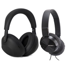 Sony WH-1000XM6 Wireless Noise Canceling Headphones Black with Wired Headphones