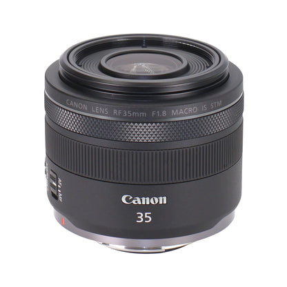 Canon RF 35mm f/1.8 IS Macro STM Lens, Black with Cleaning Accessories