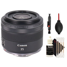 Canon RF 35mm f/1.8 IS Macro STM Lens, Black with Cleaning Accessories