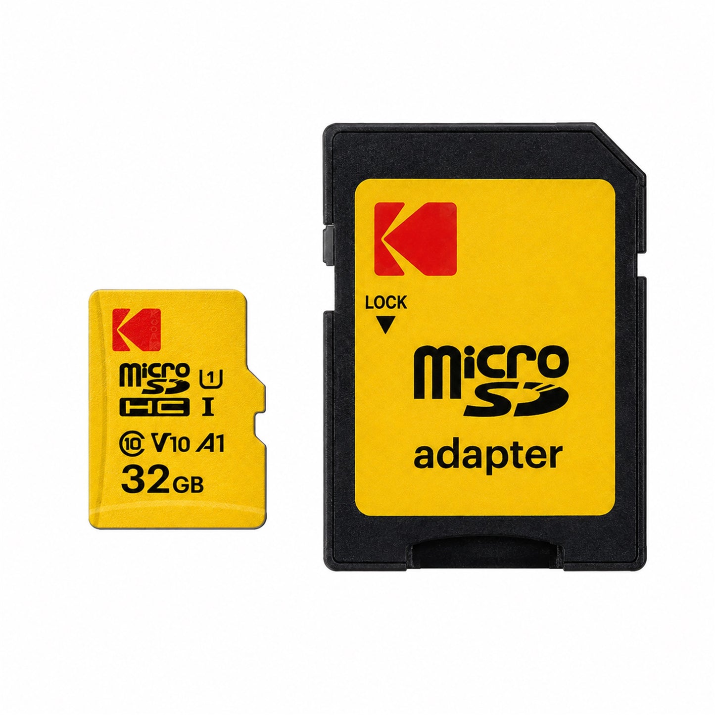Kodak 32GB Premium Performance microSDHC Memory Card Class 10 UHS-I U1 V10 A1 with SD Adapter