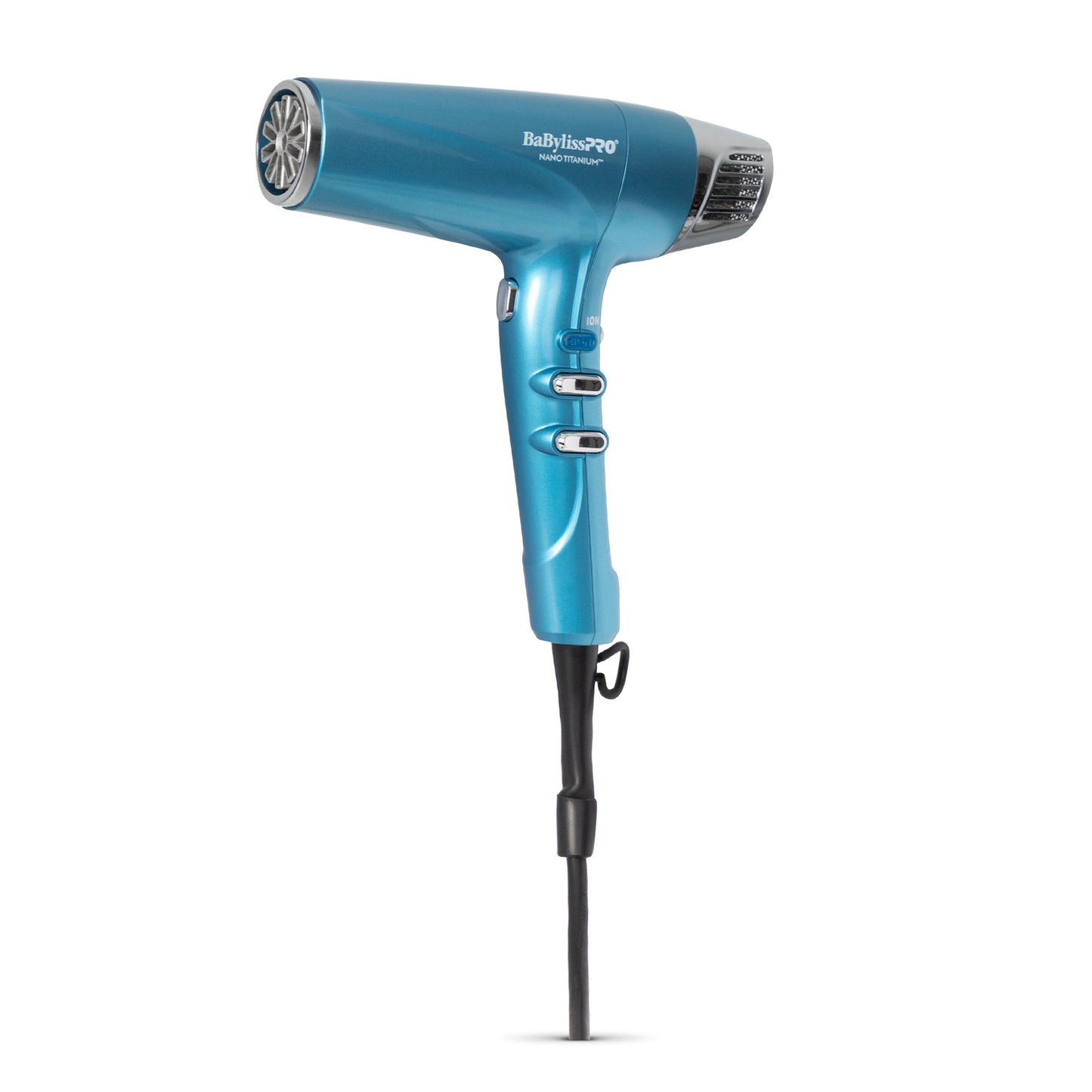 BaByliss Pro Nano Titanium High-Speed Dual Ionic Hair Dryer BNT9100 (Blue) + 1" Full-Size & 1" Compact Ultra-Thin Flat Iron Prepack BNTPP84