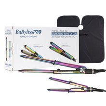 BaByliss Pro Nano Titanium Prima3100 & Prima2000 Styling Irons Prepack BNTPK1RB (Iridescent) + BaByliss Pro Professional Cutting Cape