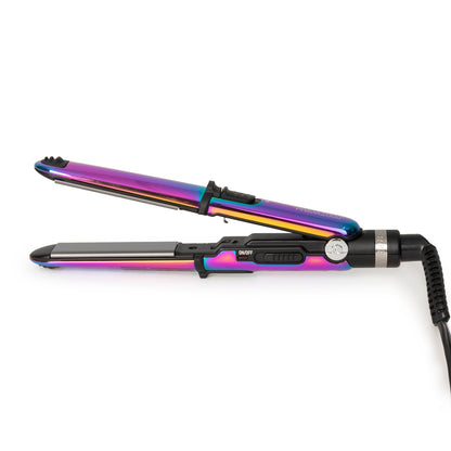 BaByliss Pro Nano Titanium Prima3100 & Prima2000 Styling Irons Prepack BNTPK1RB (Iridescent) + Clipper Grips 3-Pack + Fade Brush