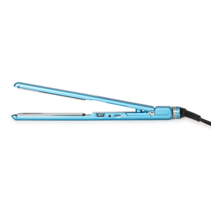 BaByliss Pro Nano Titanium 1" Full-Size & 1" Compact Ultra-Thin Flat Iron Prepack BNTPP84 + Barberology 10oz Spray Bottle + Professional Cutting Cape