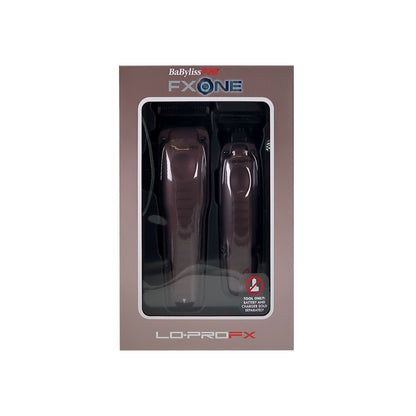 BaByliss Pro FXONE LO-PROFX Clipper & Trimmer Prepack - Midnight Purple (TOOLS ONLY) #FX129PTO + Fade Brush