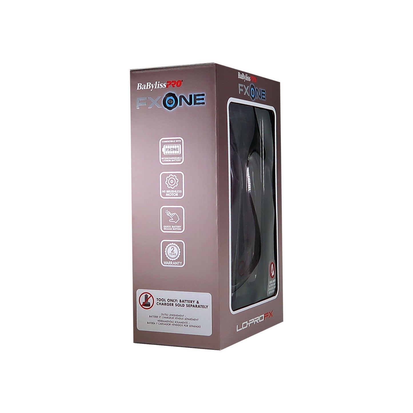 BaByliss Pro FXONE LO-PROFX Clipper & Trimmer Prepack - Midnight Purple (TOOLS ONLY) #FX129PTO + Fade Brush