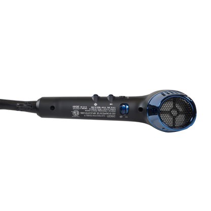 BaByliss Pro Limited-Edition Nano Titanium Professional High-Speed Dual Ionic Dryer Black & Blue #BNTMB9100 + BaByliss Pro Porcelain Ceramic Limited Edition Straightening Iron 1" and Spring Curling Iron 1¼" Styling Set #BPCPP6UC