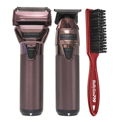 BaByliss Pro LimitedFX FXONE Nightfall Collection Trimmer & Foil Shaver FX1FSTPTO + Fade Brush