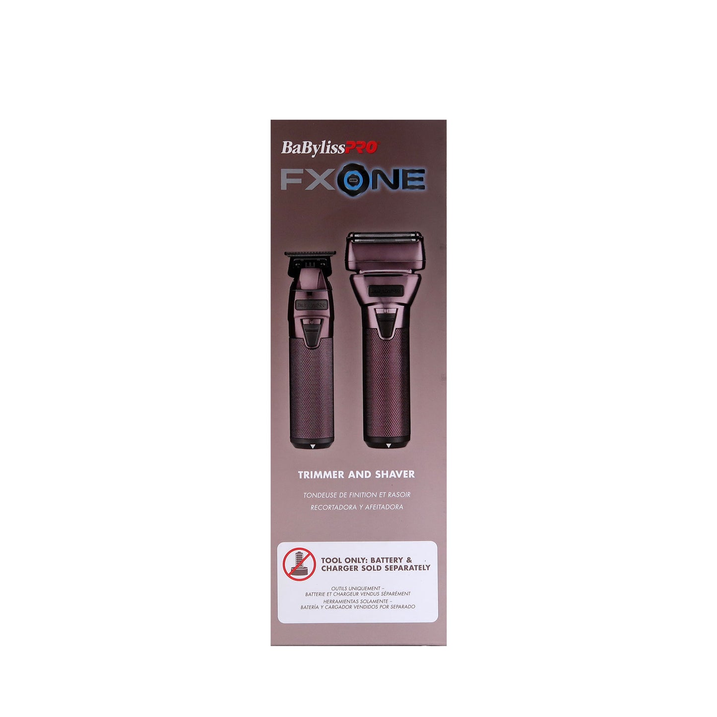 BaByliss Pro LimitedFX FXONE Nightfall Collection Trimmer & Foil Shaver FX1FSTPTO + Fade Brush