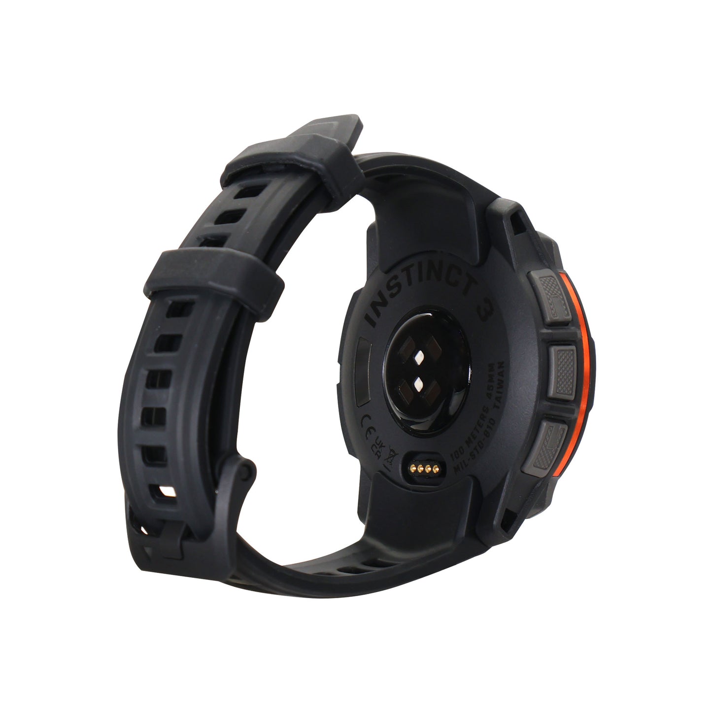 Garmin Instinct 3 Solar Rugged Outdoor GPS Smartwatch - 45mm, Silicone Band (Black) + 2 Year Repair and Replace Protection Plan