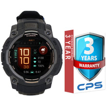 Garmin Instinct 3 AMOLED Rugged Outdoor GPS Smartwatch - 45mm, Silicone Band (Black) + 3 Year Product Repair and Replace