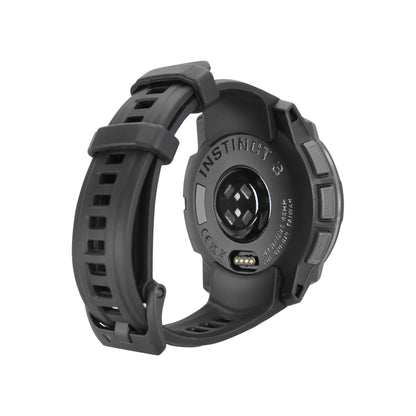 Garmin Instinct 3 AMOLED Rugged Outdoor GPS Smartwatch - 45mm, Silicone Band (Black) + 3 Year Product Repair and Replace
