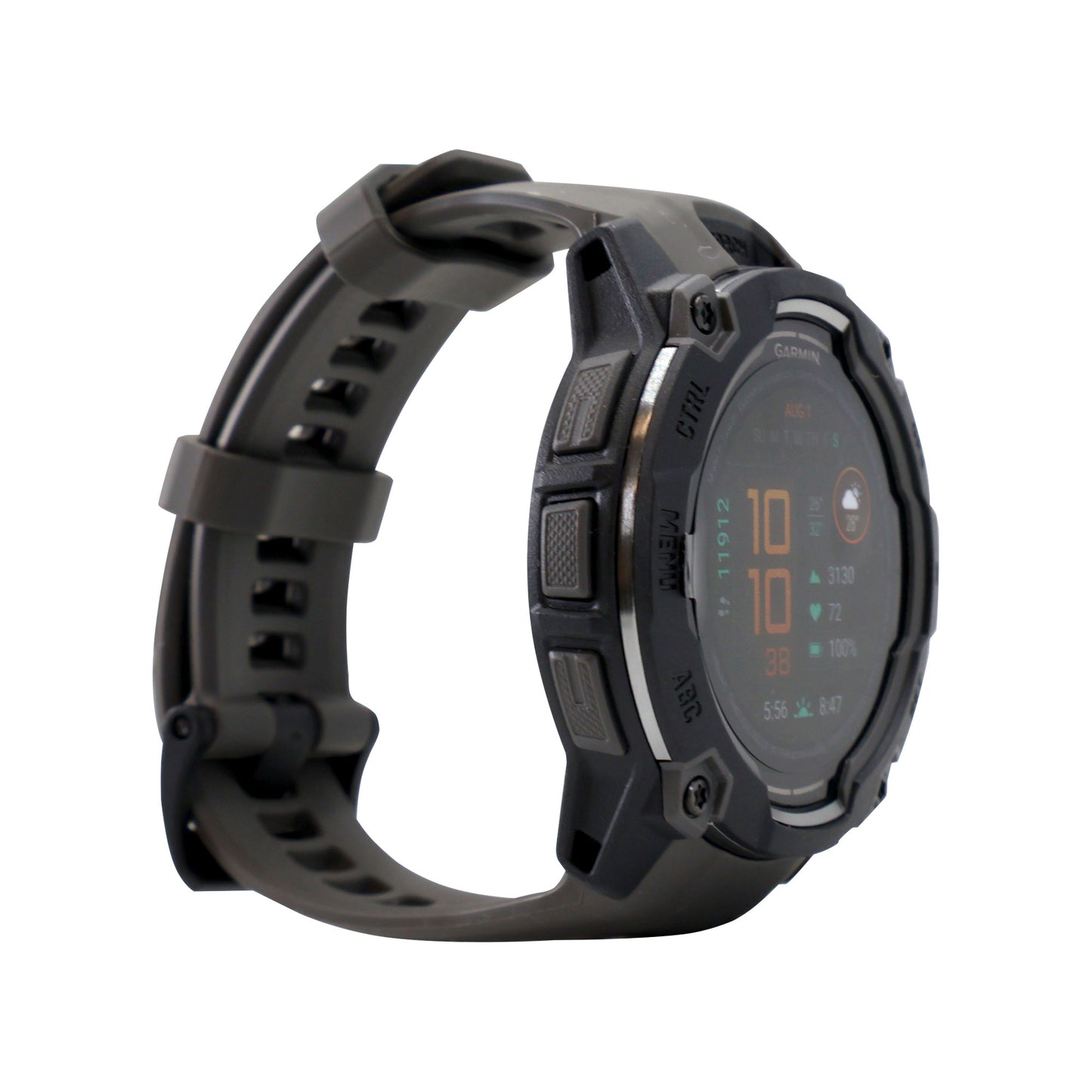 Garmin Instinct 3 AMOLED Rugged Outdoor GPS Smartwatch - 50mm, Silicone Band (Charcoal) + 2 Year Repair and Replace Protection Plan