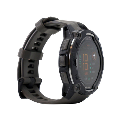 Garmin Instinct 3 AMOLED Rugged Outdoor GPS Smartwatch - 50mm, Silicone Band (Charcoal) + 2 Year Repair and Replace Protection Plan