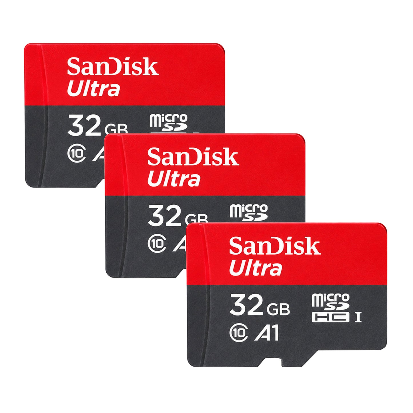 SanDisk Ultra 32GB microSDHC UHS-I Memory Card (x3)