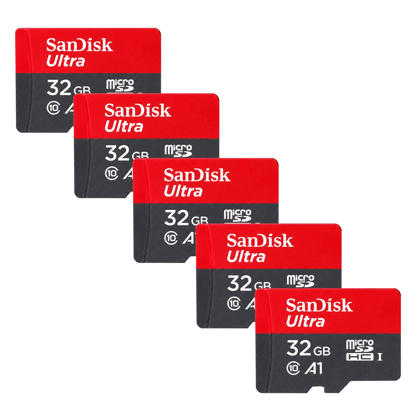 SanDisk Ultra 32GB microSDHC UHS-I Memory Card (x5)