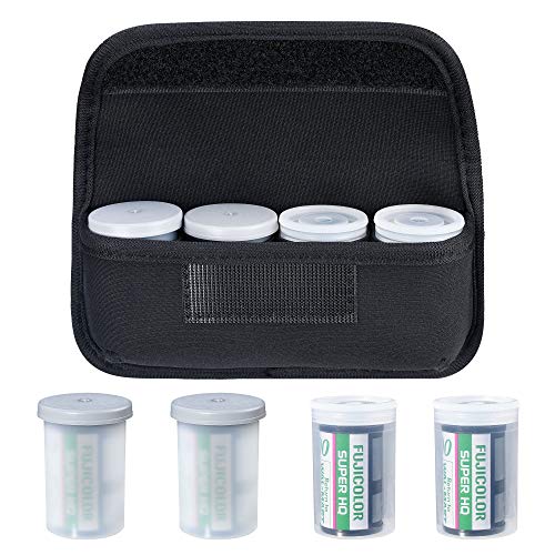 35mm 135 Camera Film Roll Neoprene Storage Carrying Case Bag Black