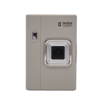 FUJIFILM instax mini LiPlay+ Hybrid Instant Camera - Sand Beige