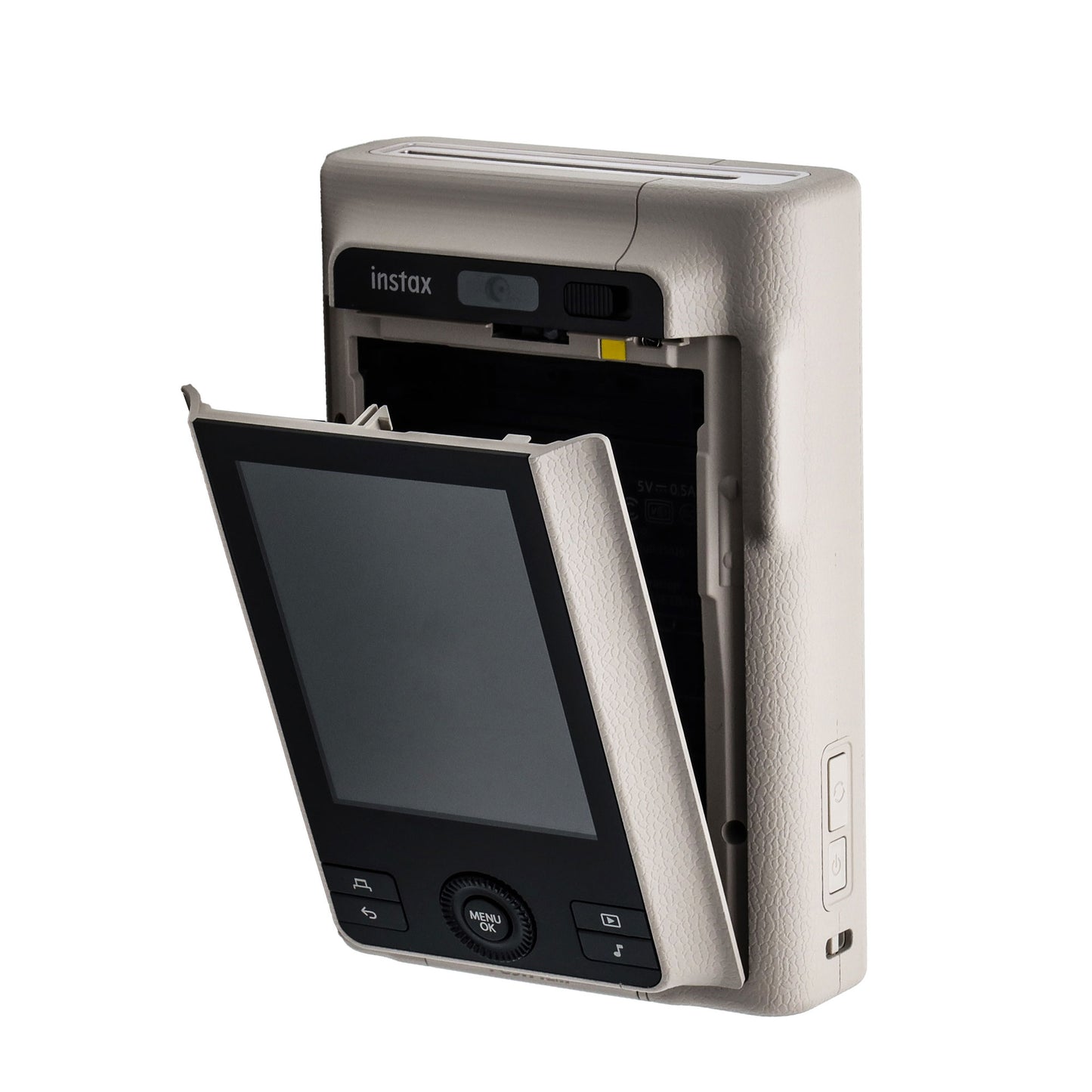 FUJIFILM instax mini LiPlay+ Hybrid Instant Camera - Sand Beige