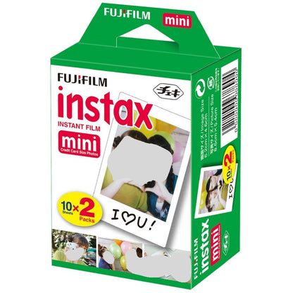 FUJIFILM instax mini LiPlay+ Hybrid Instant Camera - Midnight Blue with 2x10 Film Mini Instax Film Pack