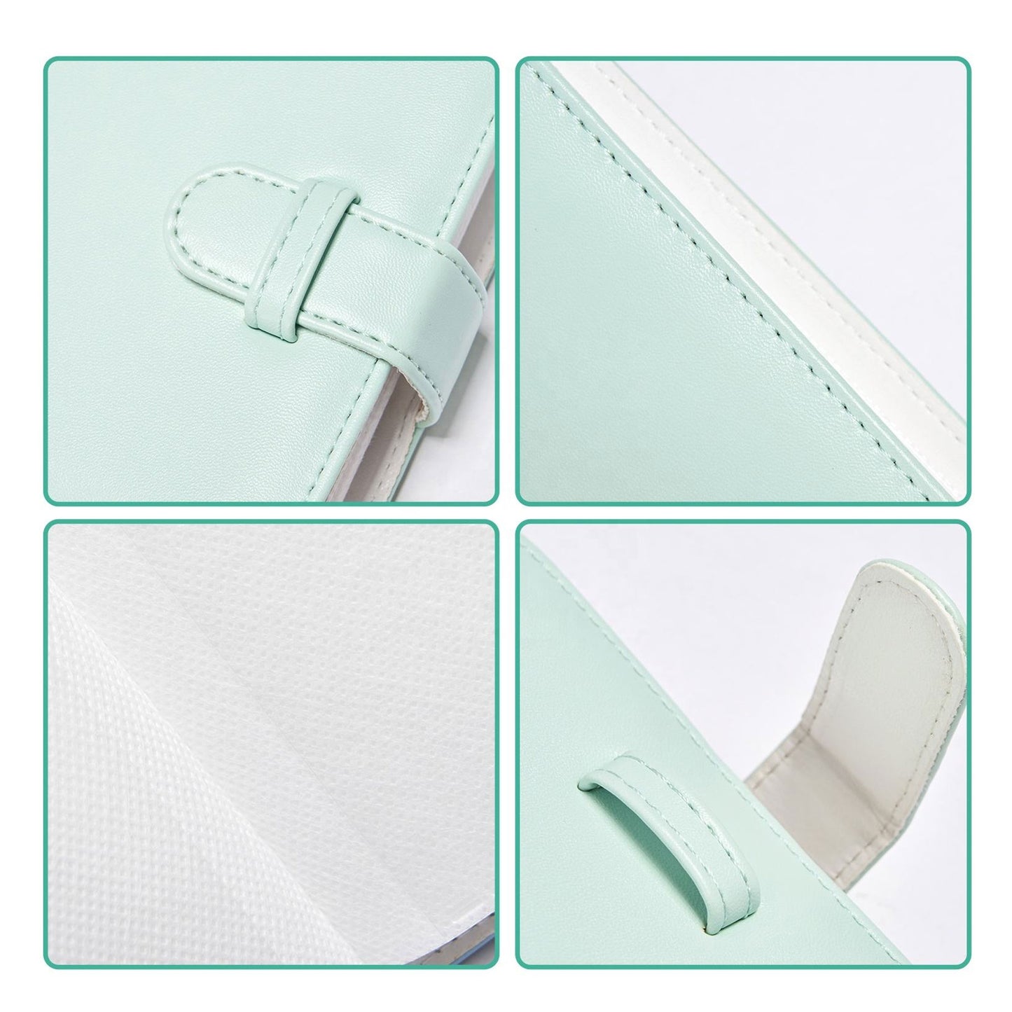 Lerp 6" 40 Pockets PU Leather Photo Storage Album (4x6 Inch, 80 Photos)