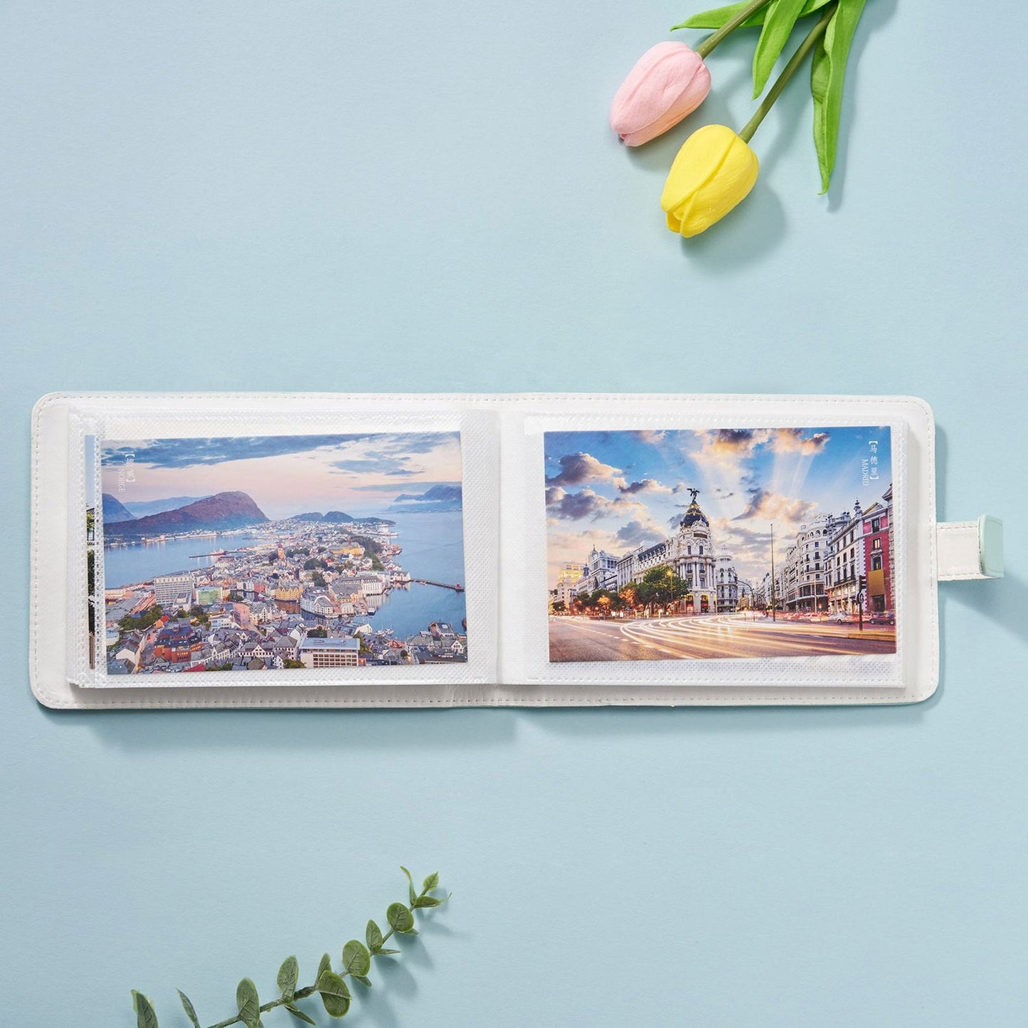 Lerp 6" 40 Pockets PU Leather Photo Storage Album (4x6 Inch, 80 Photos)