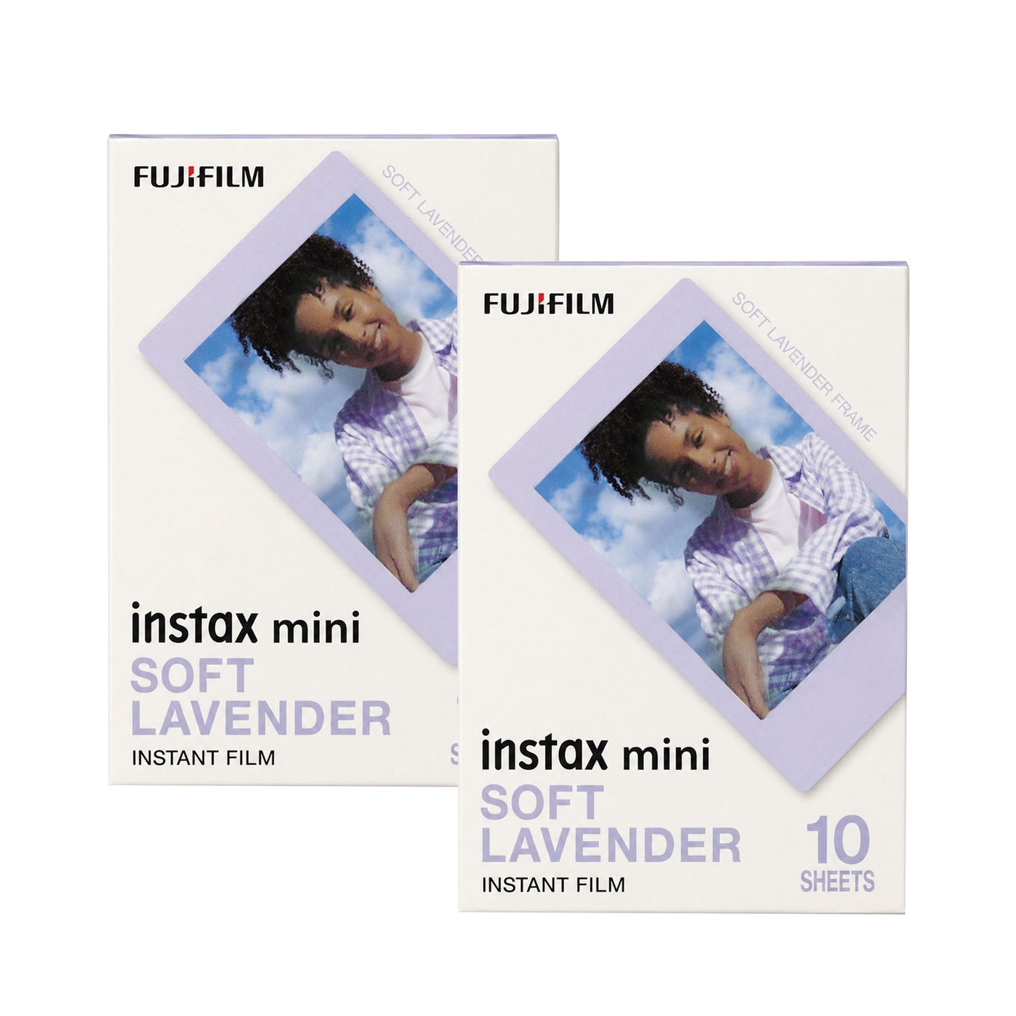 FUJIFILM instax mini Soft Lavender Instant Film (10 Exposures) - 2 Pack