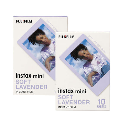 FUJIFILM instax mini Soft Lavender Instant Film (10 Exposures) - 2 Pack