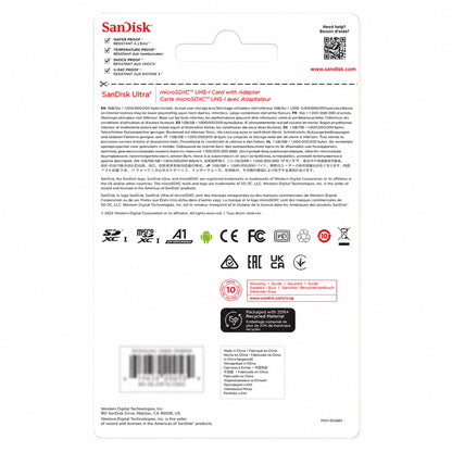 SanDisk Ultra 256GB microSDXC UHS-I Memory Card with Adapter