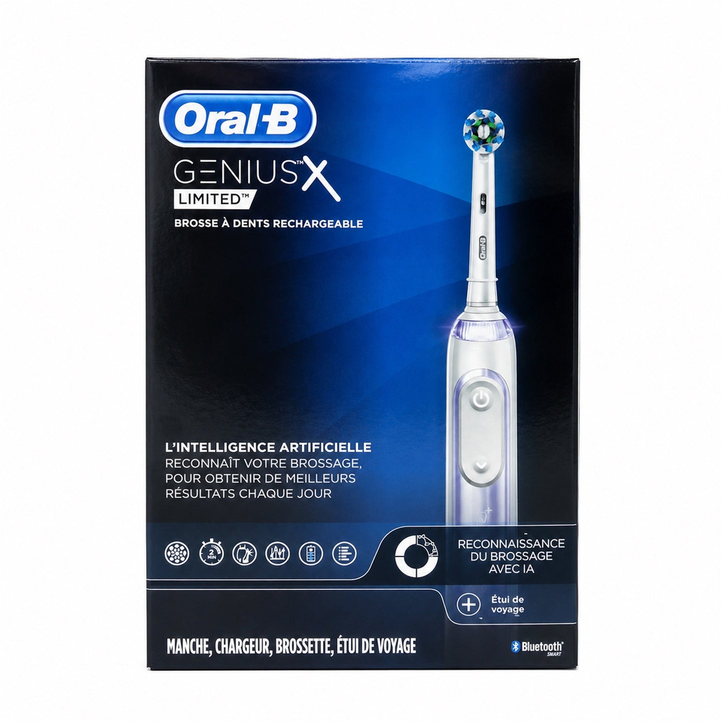 Oral-B Genius X Limited Rechargeable Electric Toothbrush - AI Brushing Recognition (Orchid Purple)