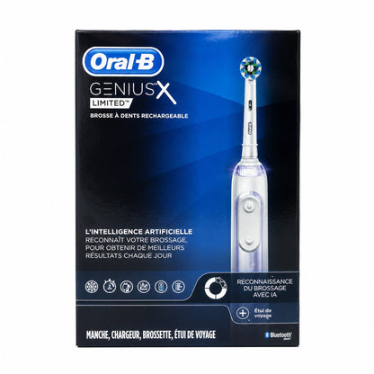 Oral-B Genius X Limited Rechargeable Electric Toothbrush - AI Brushing Recognition (Orchid Purple)