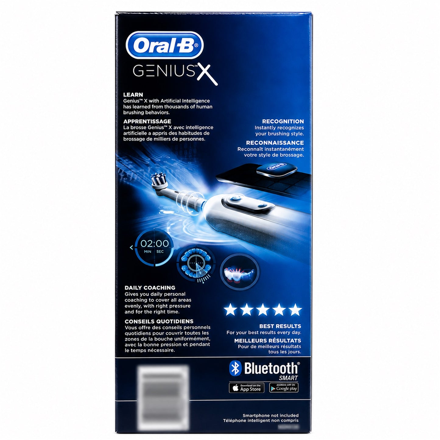 Oral-B Genius X Limited Rechargeable Electric Toothbrush - AI Brushing Recognition (Orchid Purple)