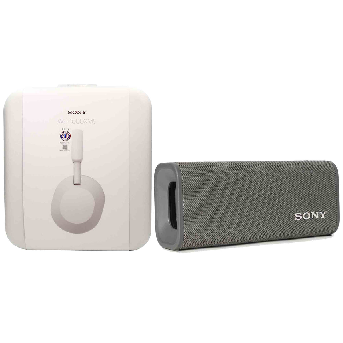Sony ULT FIELD 3 Wireless Portable Bluetooth Speaker - Forest Gray (SRS-ULT30/H) + Sony WH-1000XM5 Noise-Canceling Wireless Over-Ear Headphones (Silver)