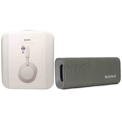 Sony ULT FIELD 3 Wireless Portable Bluetooth Speaker - Forest Gray (SRS-ULT30/H) + Sony WH-1000XM5 Noise-Canceling Wireless Over-Ear Headphones (Silver)